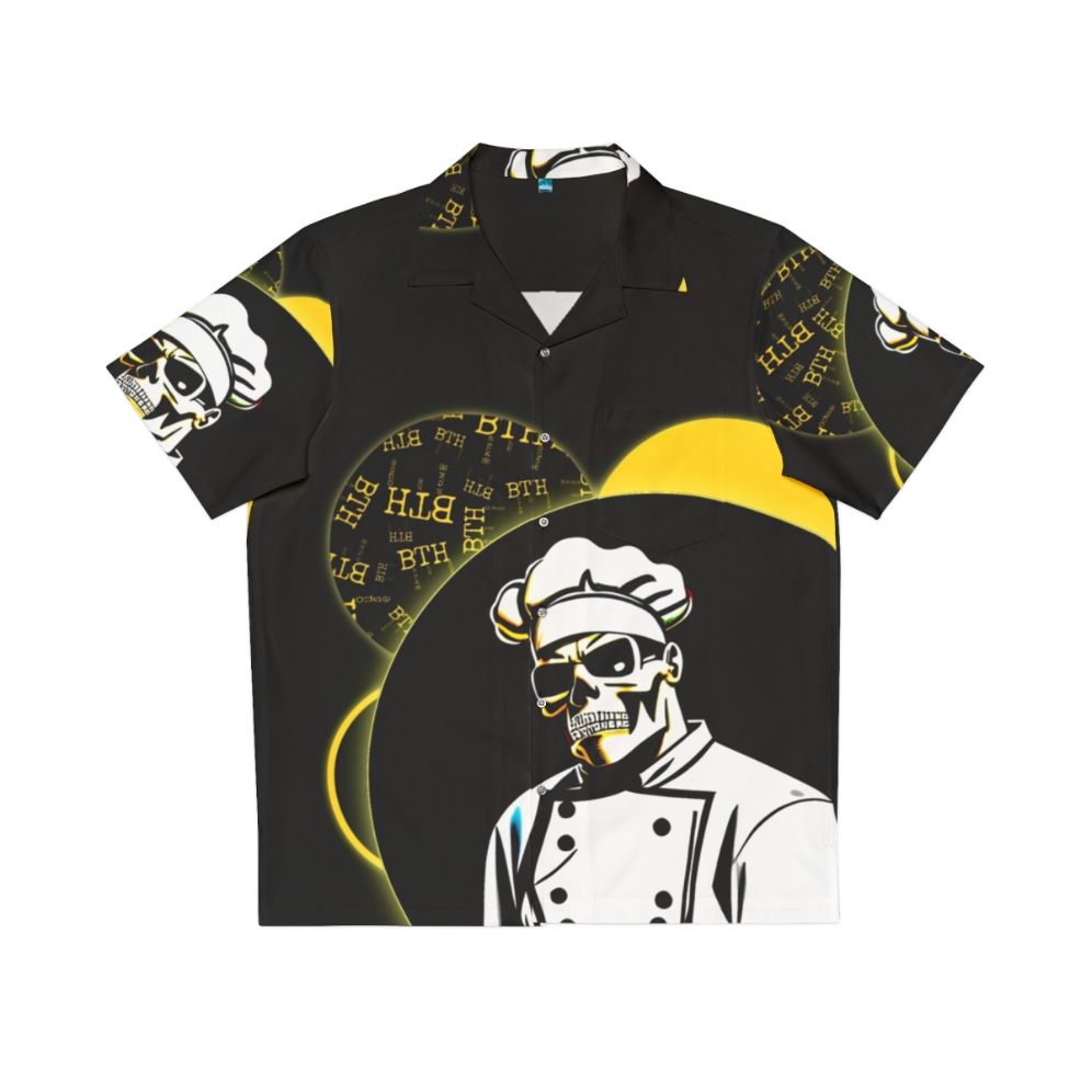 Badass Chef Hawaiian Shirt with Skull Design