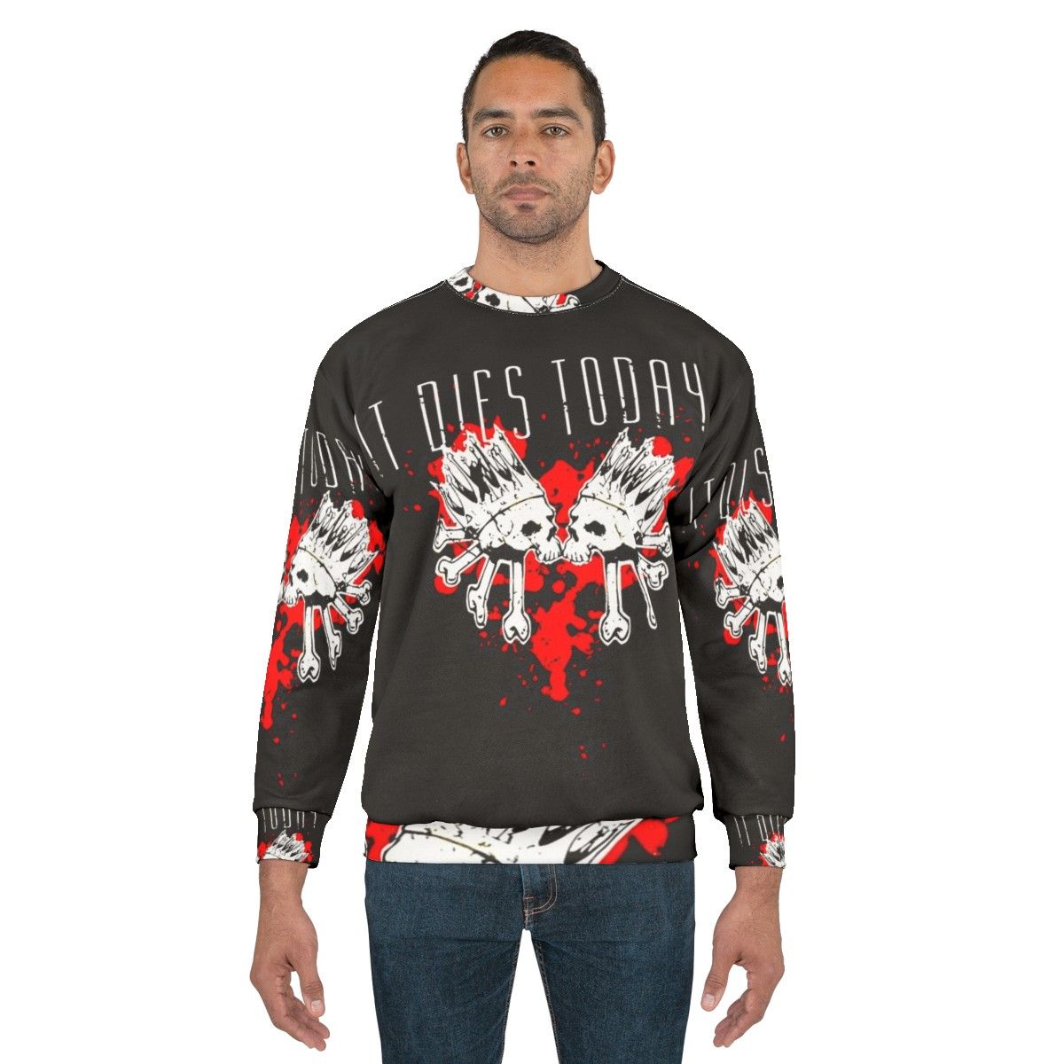 Metalcore Skull & Heart Sweatshirt - men