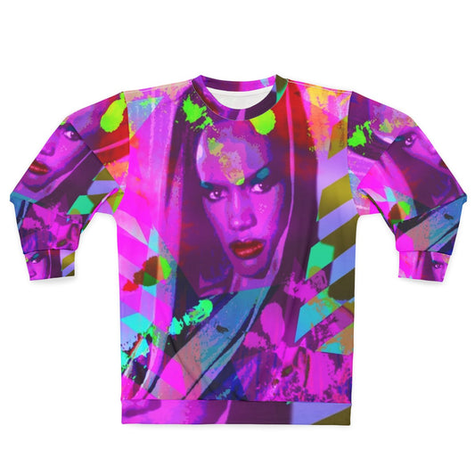 Grace Jones inspired LGBTQ hedonist sweatshirt