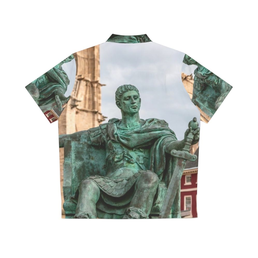 Constantine The Great Hawaiian Shirt - Ancient Roman Emperor Inspired Design - Back