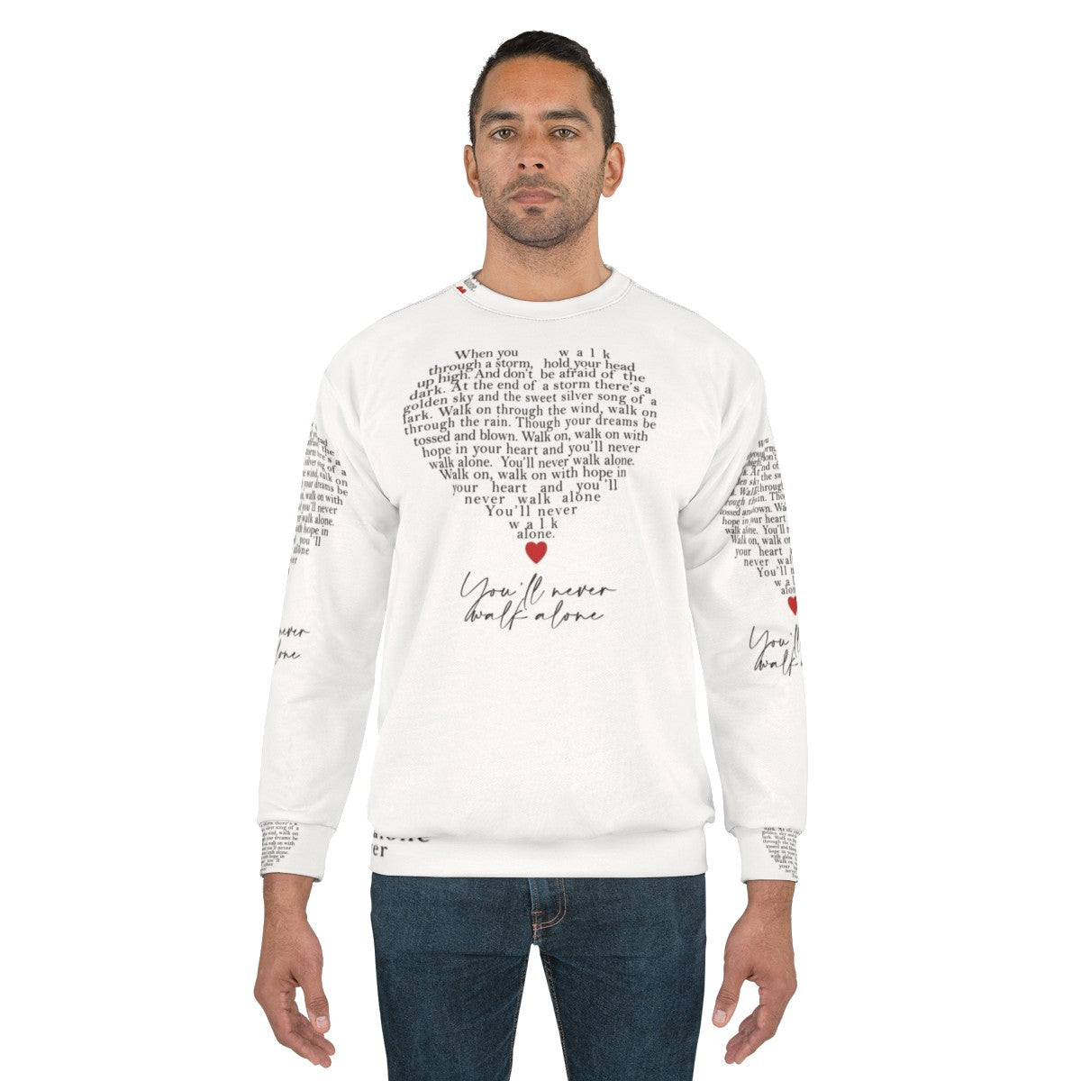 Liverpool YNWA Heart Sweatshirt - men