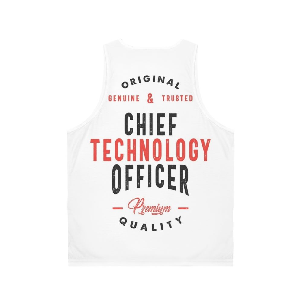 Chief Technology Officer Unisex Tank Top - Back