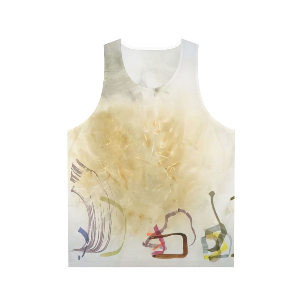 Avant garde music unisex tank top featuring John Cage's "River Rocks And Smoke"