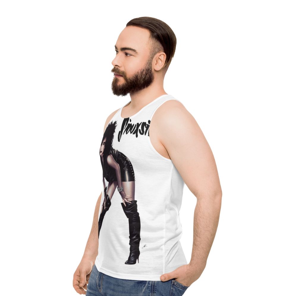 Siouxsie Sioux goth rock band unisex tank top - men side