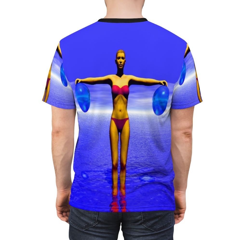 Mystic astral cosmic fantasy t-shirt design - men back