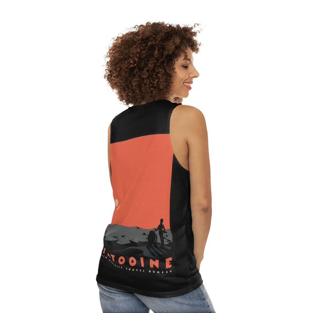 Explore Tatooine Unisex Star Wars Tank Top - women back