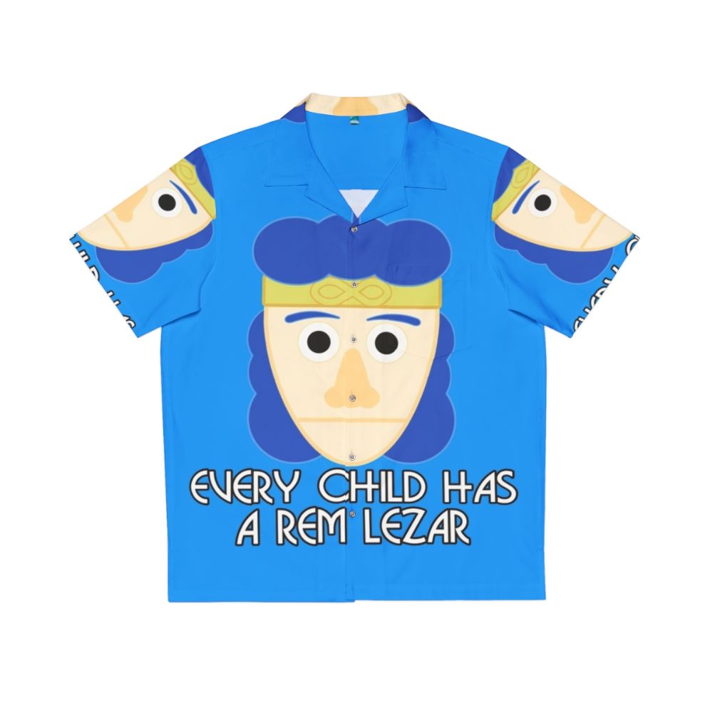 Rem Lezar Blue Hawaiian Shirt