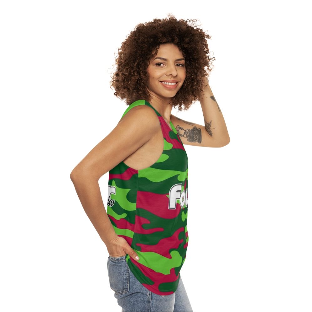 Watermelon Camo 4Loko Unisex Tank Top - women side