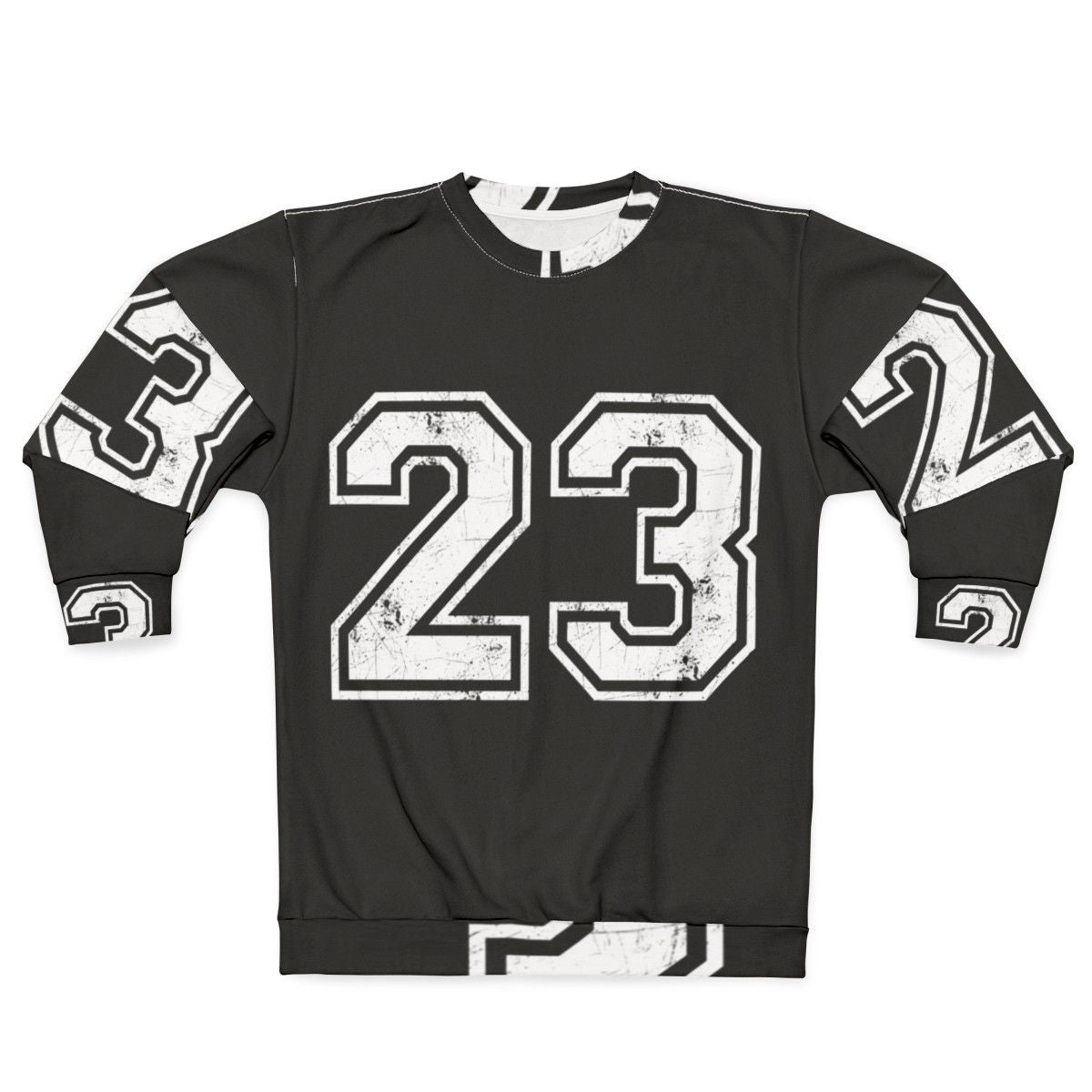 Basketball Jersey Sweatshirt with Number 23