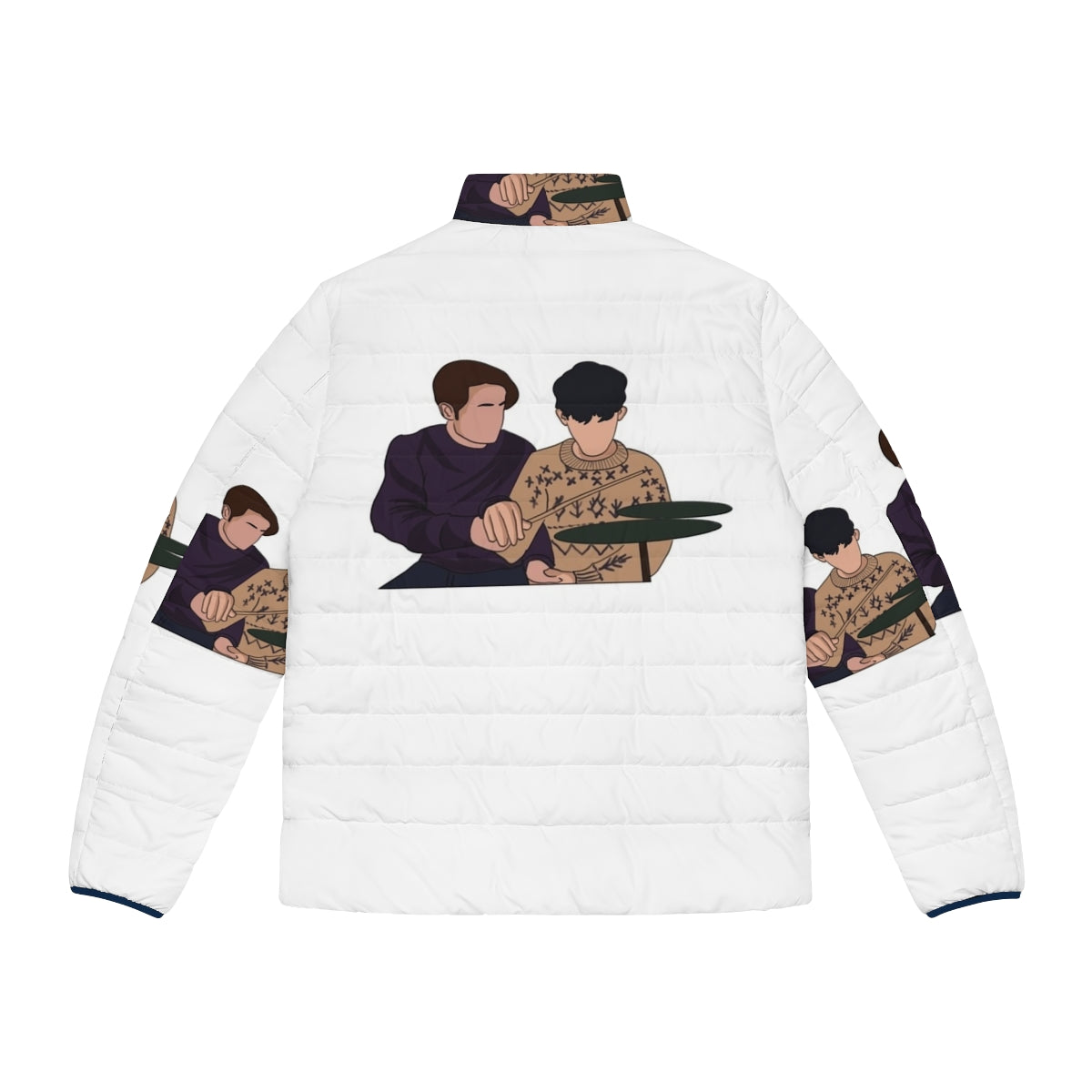 Heartstopper Nick and Charlie Puffer Jacket for Netflix fans - Back