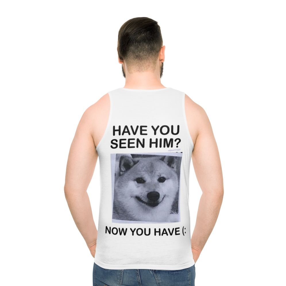 Shiba Inu meme unisex tank top - men back