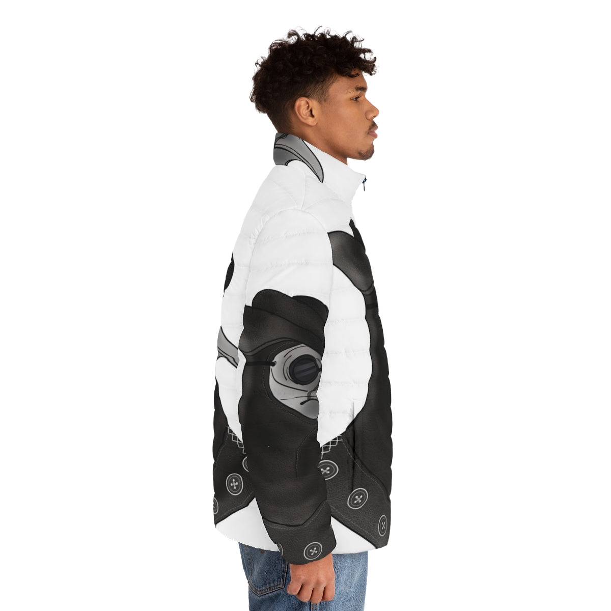 Doctor Malfatto Puffer Jacket featuring Assassin's Creed inspired design - men side right