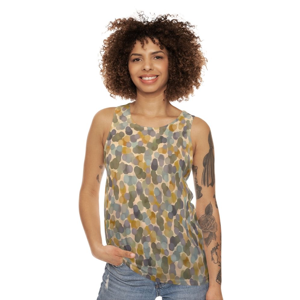 Thomas Downing's Vibrant Summer 1960 Unisex Tank Top - women