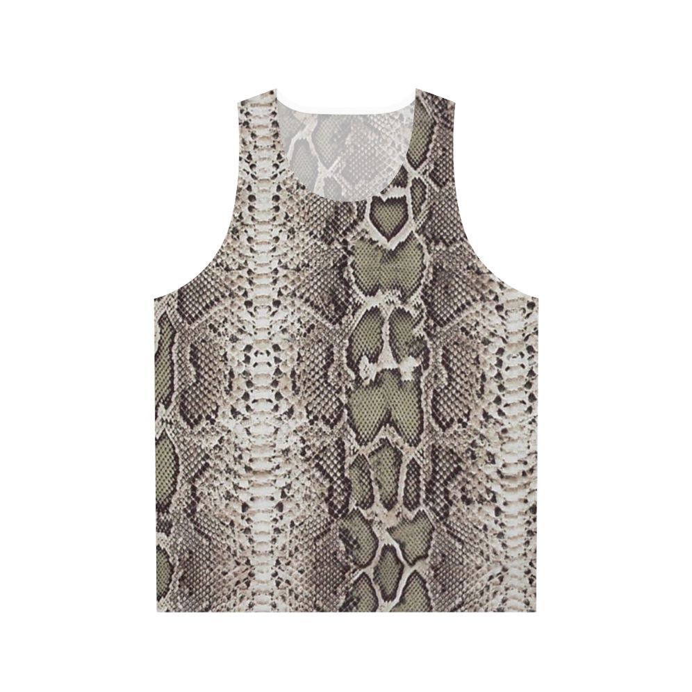 Snakeskin unisex tank top