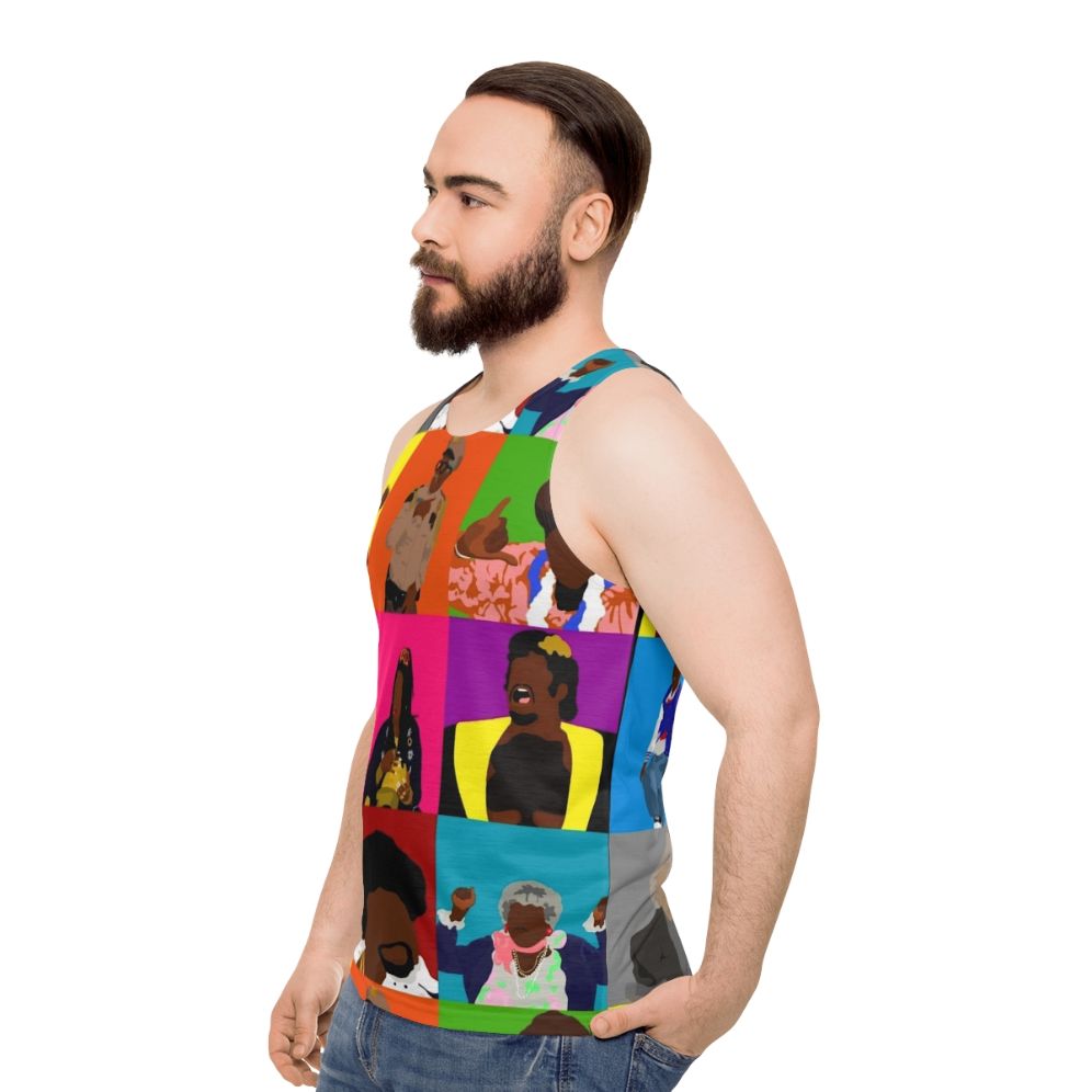 Unisex 90s Crazy Martin Inspired Tank Top - men side