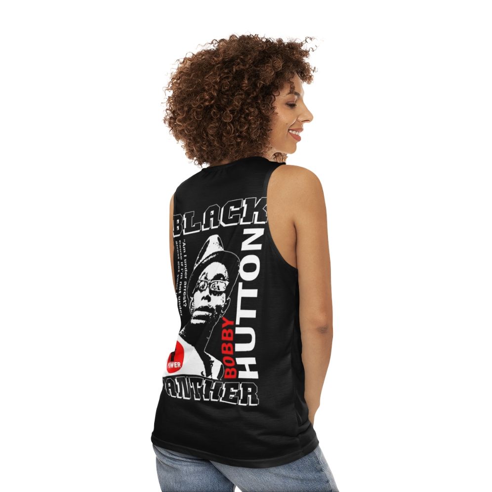 Black Panther Tribute Unisex Tank Top featuring Robert Hutton - women back