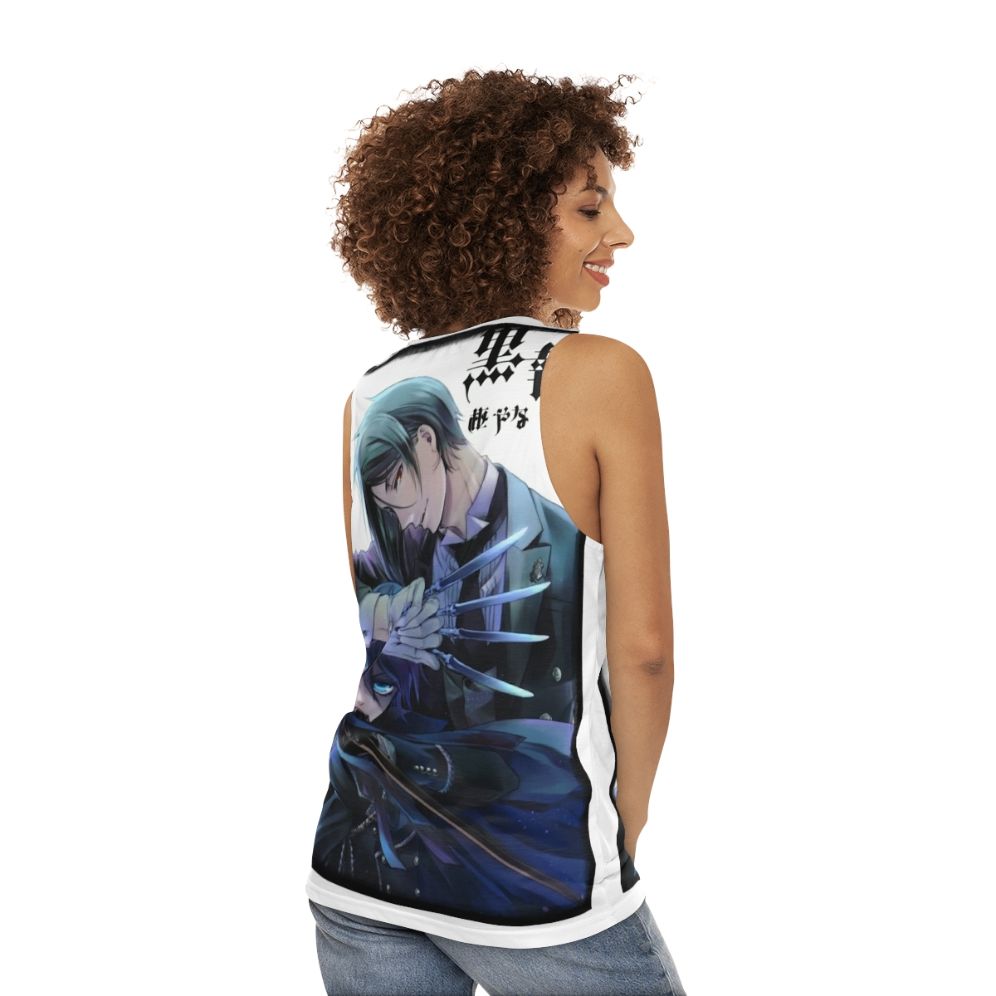 Black Butler Unisex Tank Top - women back