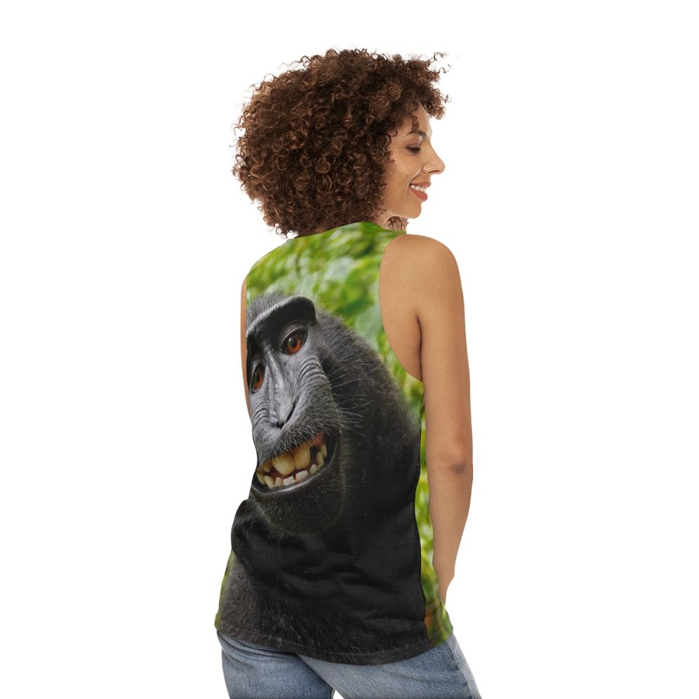 Monkey Unisex Tank Top - women back