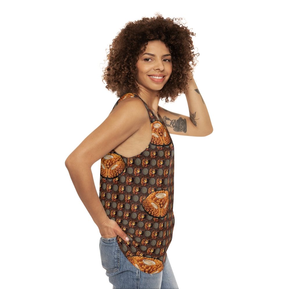 Bloomin' Onion Themed Unisex Tank Top - women side