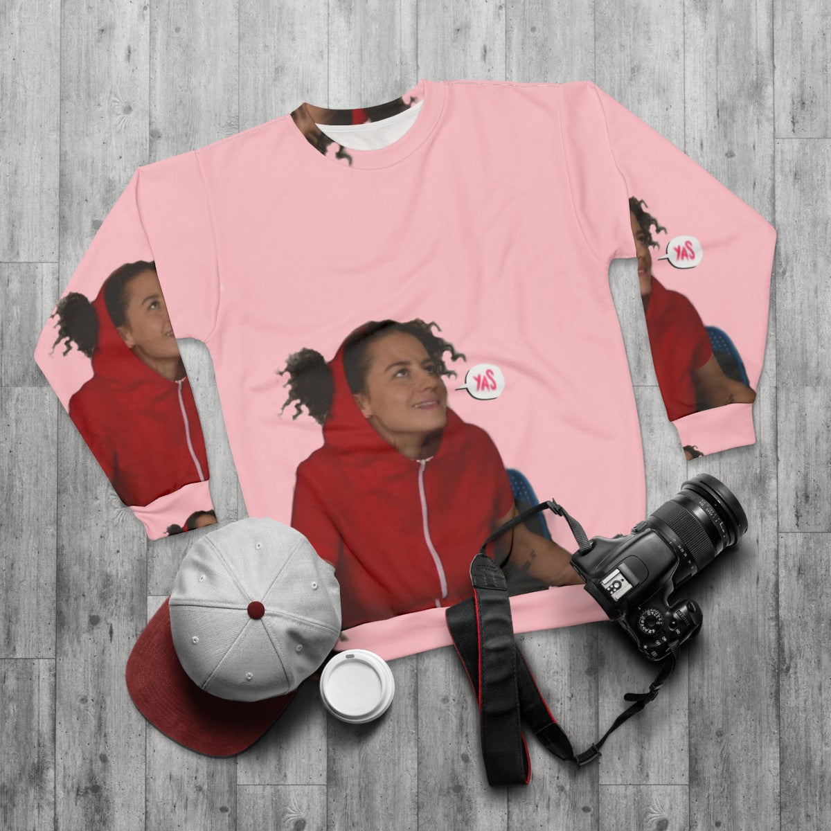 Broad City 'Yas Miss Thang' Sweatshirt - flat lay