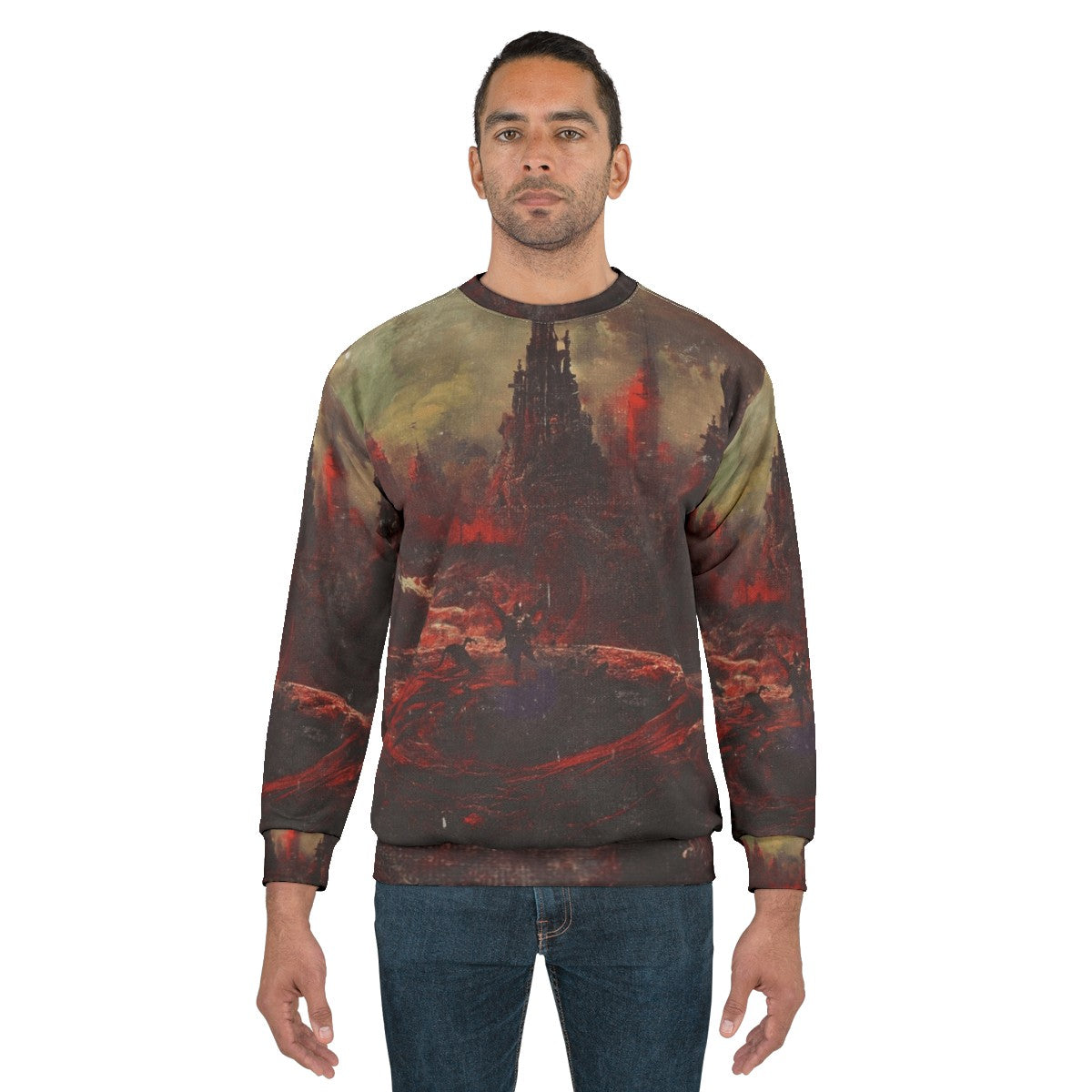 Death Metal Sweatshirt with Metalcore and Progressive Metal Inspired Design - men