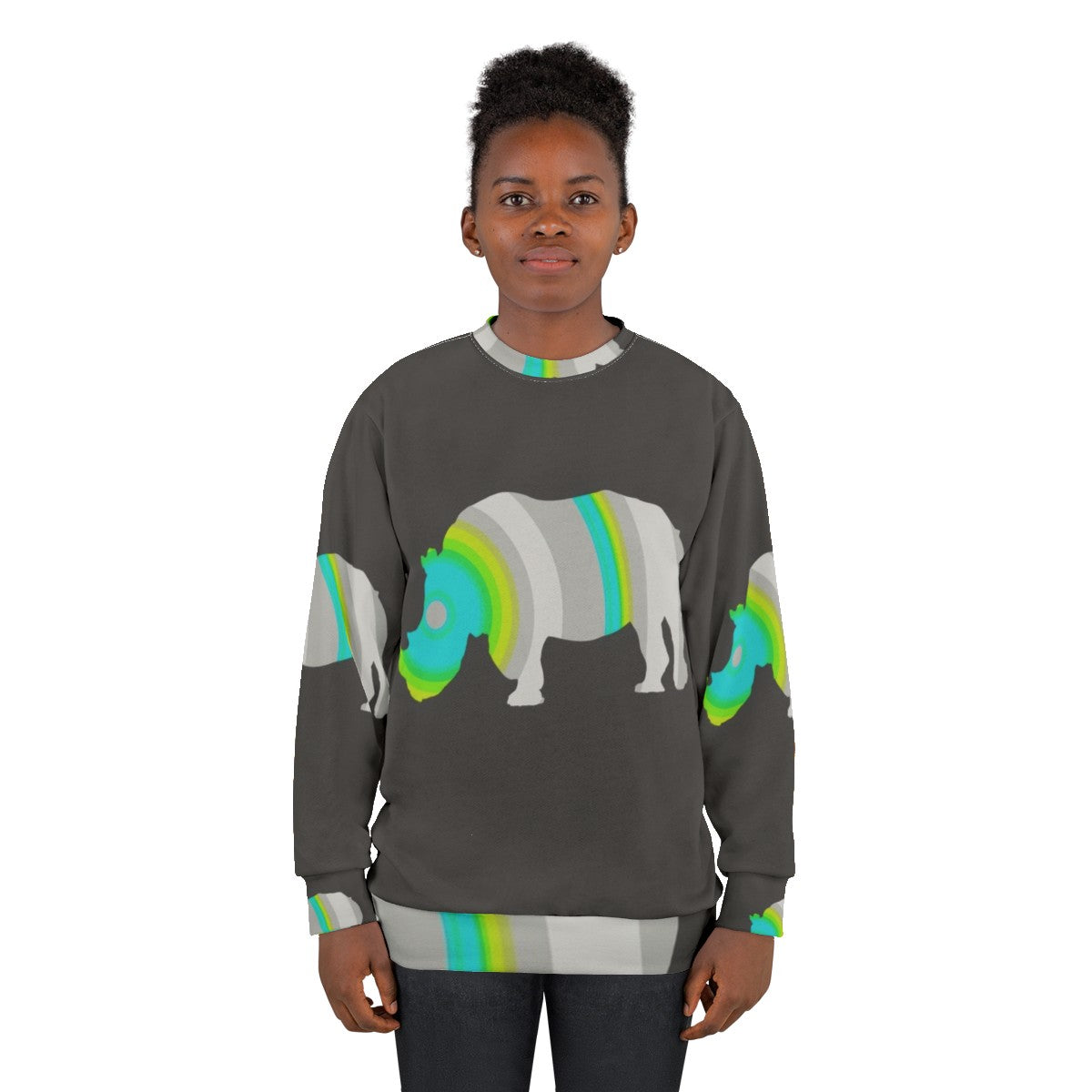 Rhino Legendary Animals Sweatshirt - women