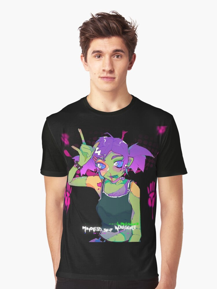 Mindless Self Indulgence anime aesthetic graphic t-shirt - Men