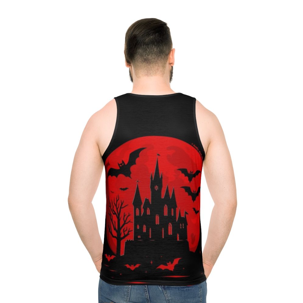 Minimalist Castlevania Netflix Series Unisex Tank Top - men back