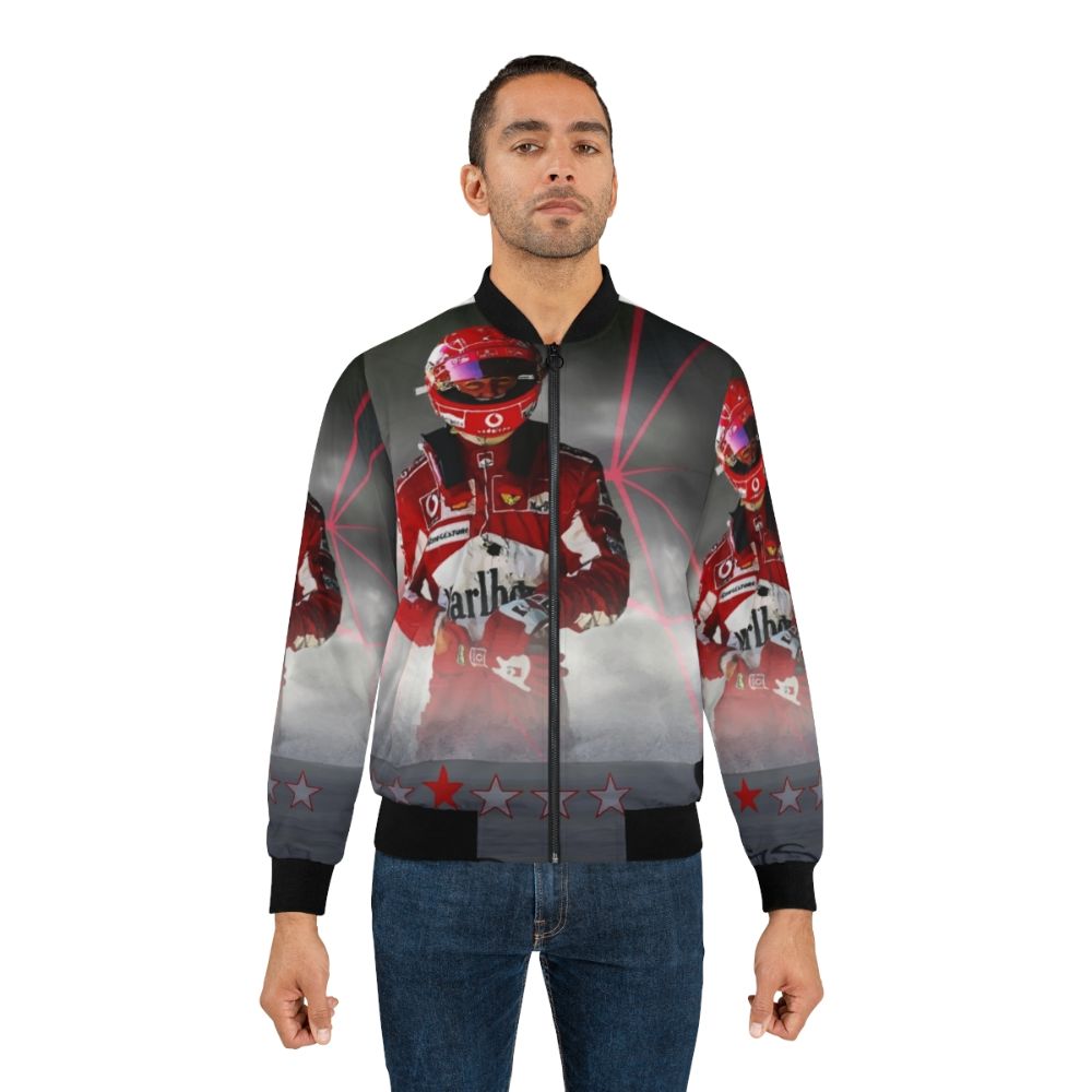 Michel Schumacher racing bomber jacket with Formula 1 inspired design - Lifestyle