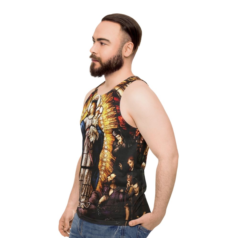 Virgin Mary Unisex Tank Top - men side