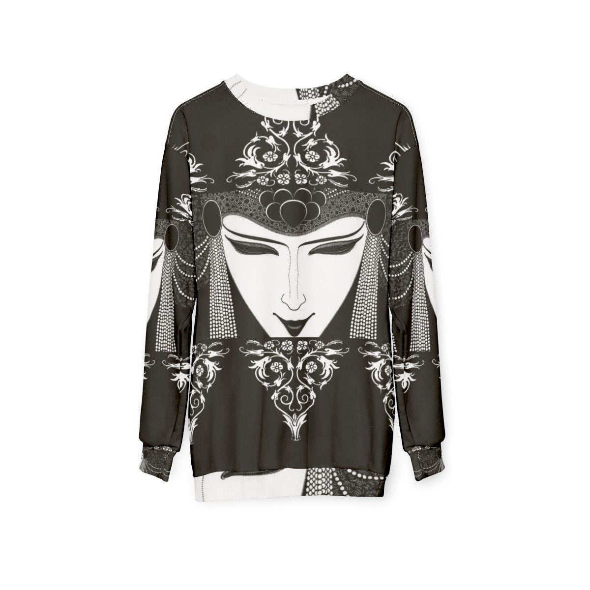 Aubrey Beardsley Dark Magic Gothic Sweatshirt - hanging