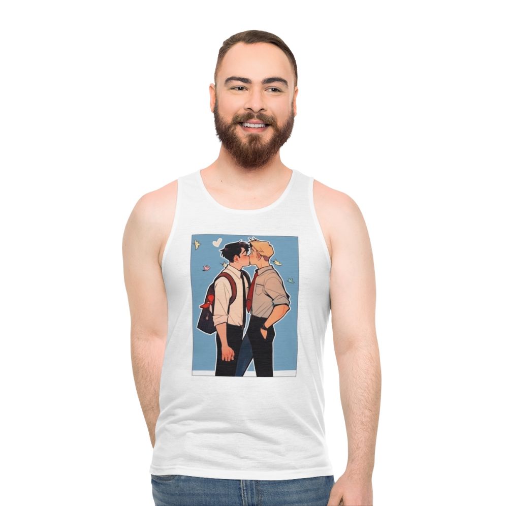 Heartstopper Netflix Nick and Charlie Fanart Unisex Tank Top - men