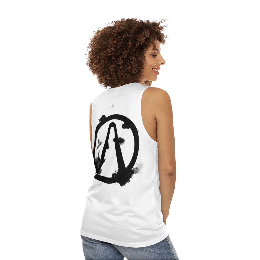 Borderlands Vault Logo Unisex Tank Top - women back