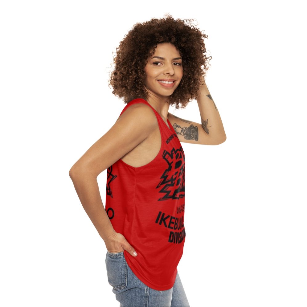 Buster Bros Unisex Hypmic Anime Tank Top - women side