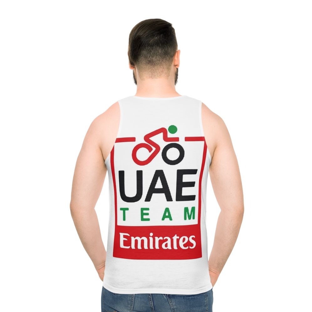 UAE Team Emirates Pro Cycling Unisex Cycling Tank Top - men back