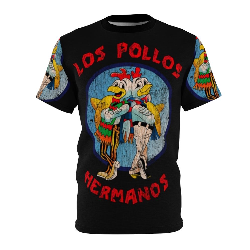 Breaking Bad-inspired Los Pollos T-shirt featuring a humorous chicken-themed design