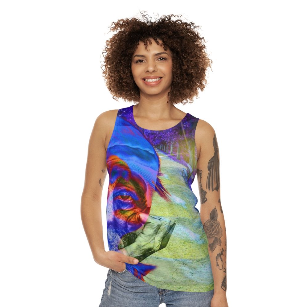 Unisex tank top supporting homelessness causes - women