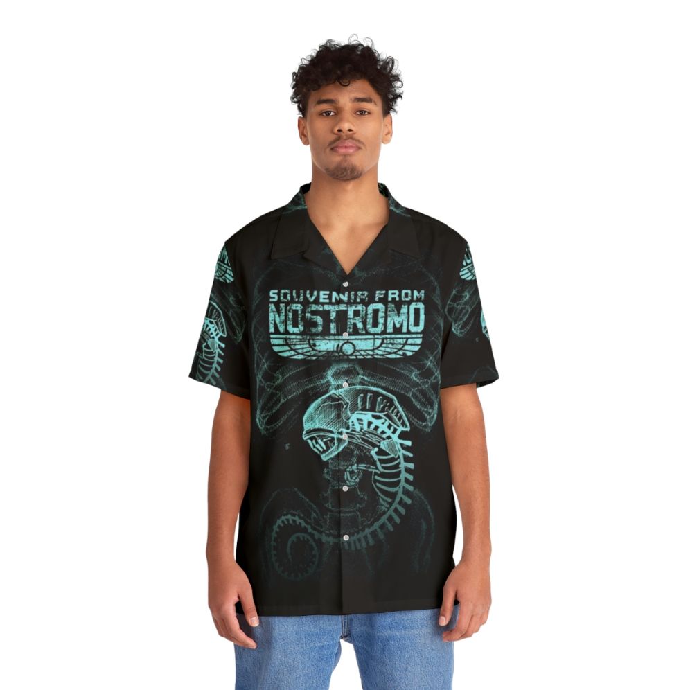 Alien X-Ray Hawaiian Shirt - Lifestyle