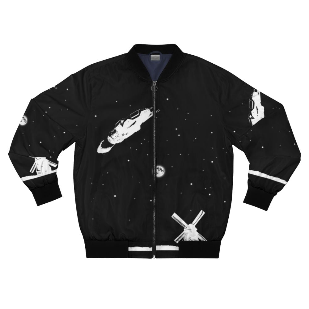 Sci-Fi Bomber Jacket with Rocinante2 Design from "The Expanse"