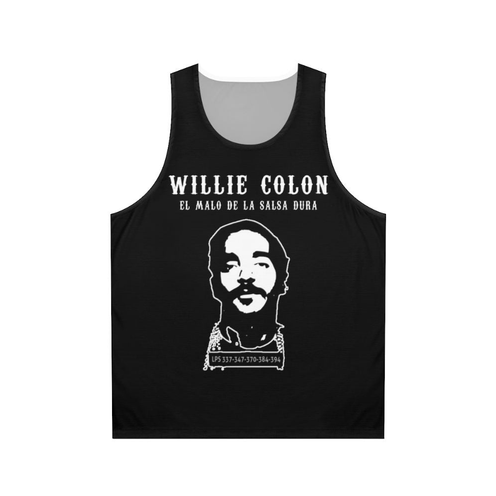 Unisex tank top featuring salsa music icon Willie Colon