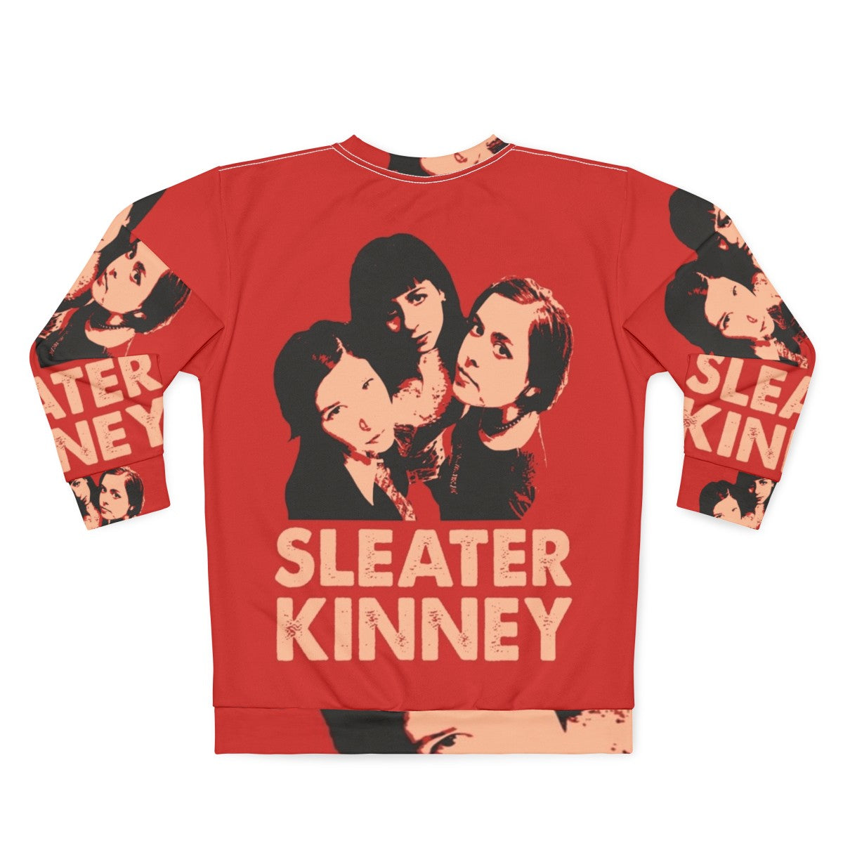 Sleater-Kinney Punk Rock Band Sweatshirt - Back