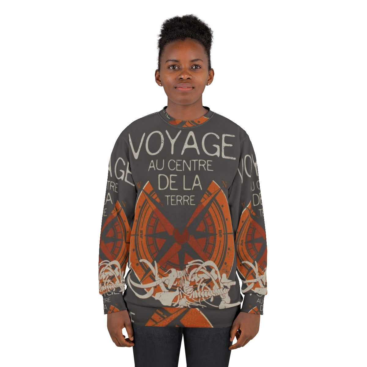 Jules Verne books collection sweatshirt - women