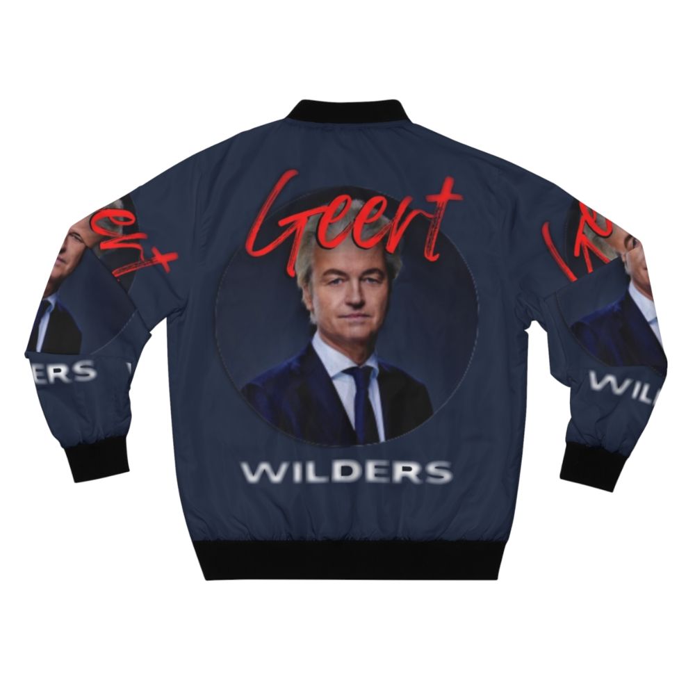 Geert Wilders Inspired Bomber Jacket for Dutch Political Supporters - Back