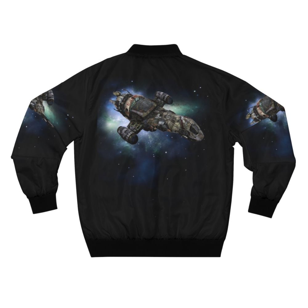 Firefly inspired bomber jacket with space and sci-fi design - Back