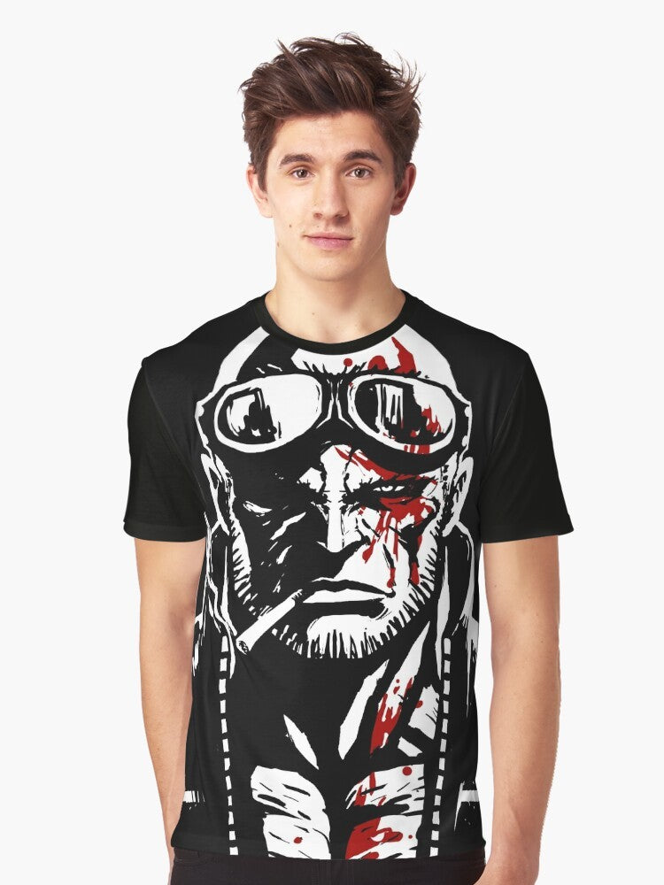 Madworld Jack Graphic T-Shirt featuring a character from the Sin City comic book and movie - Men