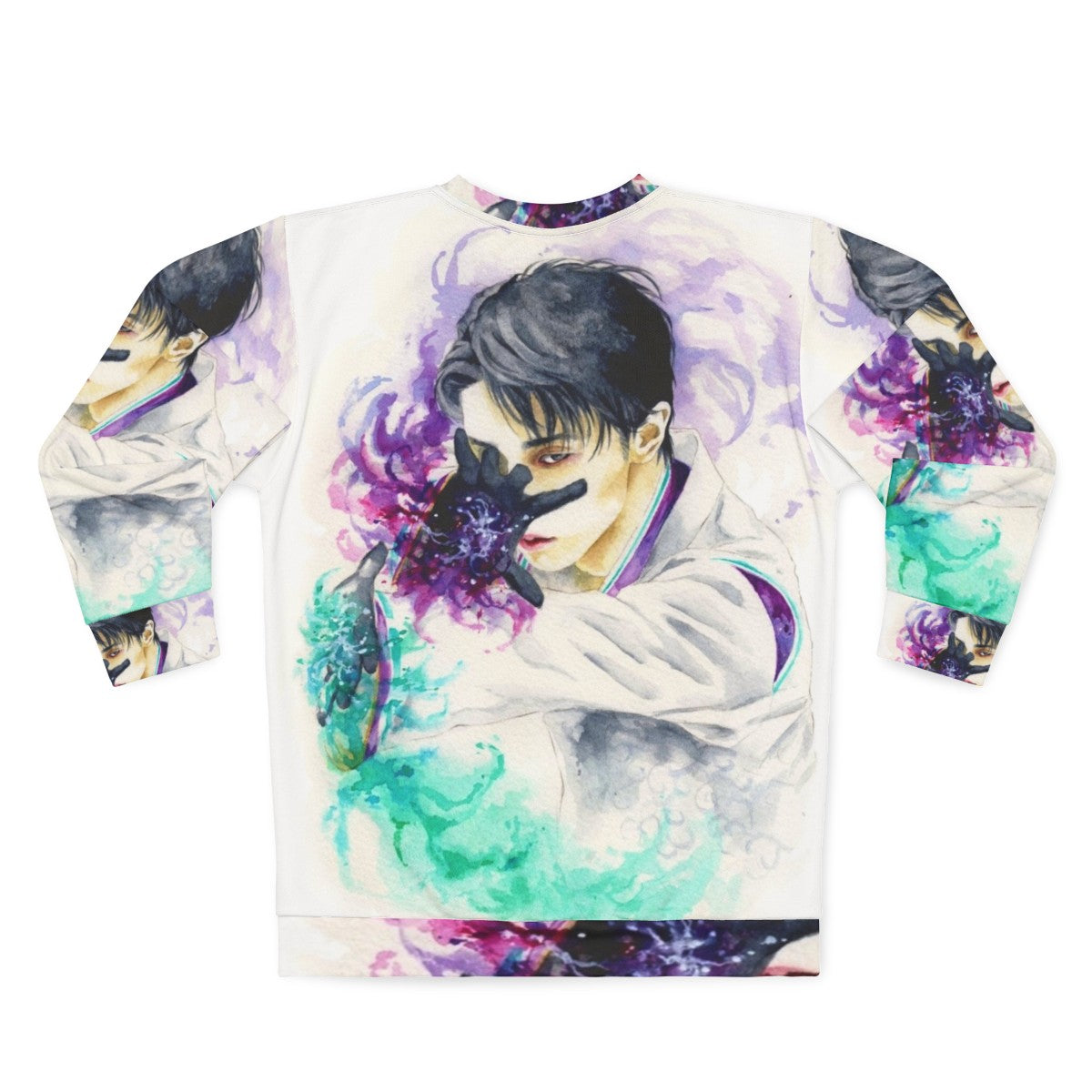 Yuzuru Hanyu Seimei Watercolor Sweatshirt - Back