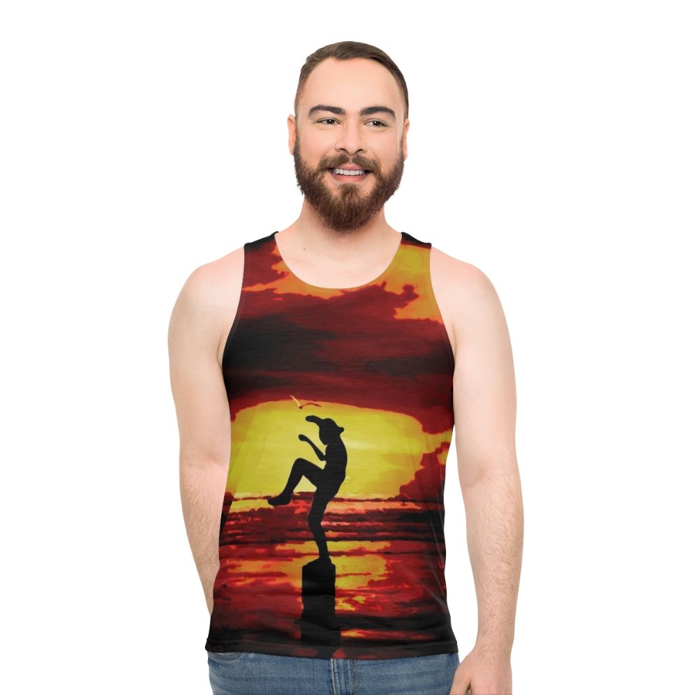 Karate Kid Crane Kick Unisex Tank Top - men