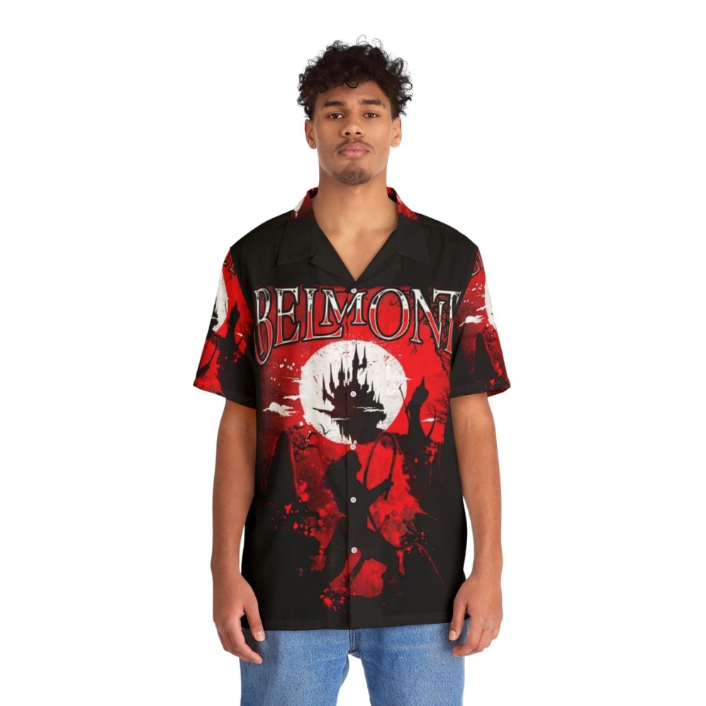 Belmont Vampire Hunter Hawaiian Shirt - People Front