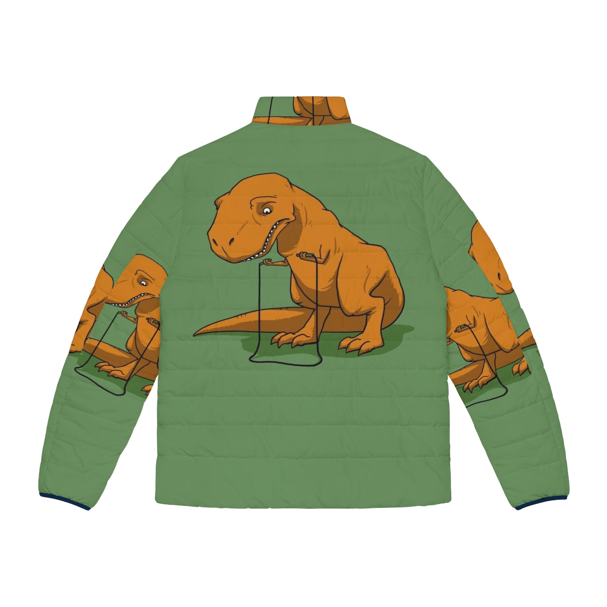 Tyrannosaurus Rex Kids Puffer Jacket - Back