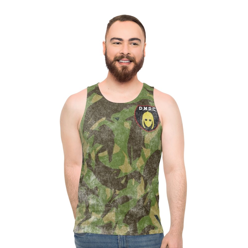 Detectorist DMDC Badge Distressed Unisex Tank Top - men